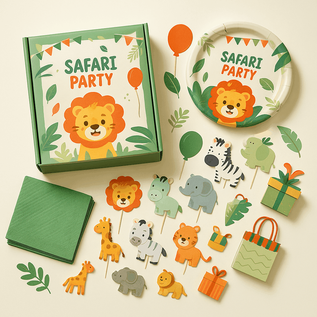 Party Box 'Safari' (Para 10 niños)