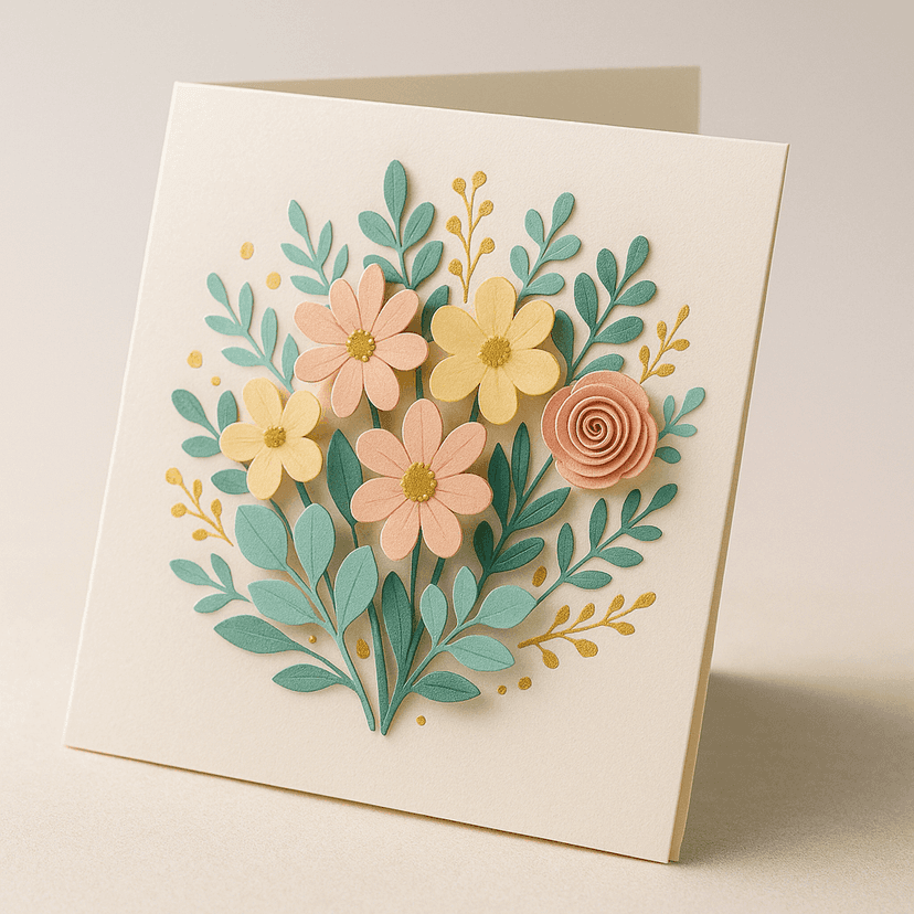 Tarjeta Shaker 'Feliz Cumpleaños'